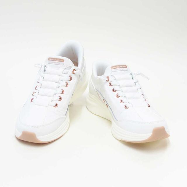 スケッチャーズ SKECHERS CONTOUR FOAM コージーフィット 150413 WTRG ホワイト/ローズゴールド（レディース）コンツアーフォーム 人工繊維 ストレッチ スリッポン スニーカー レディース ハンズフリー 洗濯機洗い可能 「靴」_8