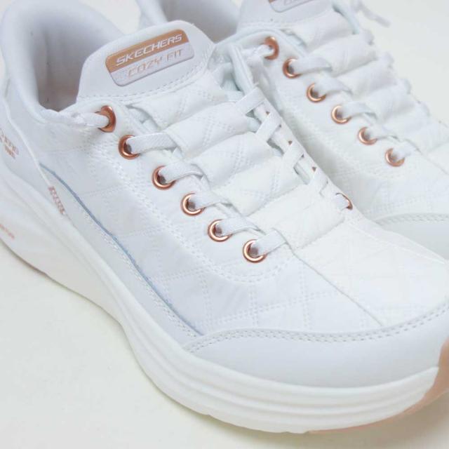 スケッチャーズ SKECHERS CONTOUR FOAM コージーフィット 150413 WTRG ホワイト/ローズゴールド（レディース）コンツアーフォーム 人工繊維 ストレッチ スリッポン スニーカー レディース ハンズフリー 洗濯機洗い可能 「靴」_7