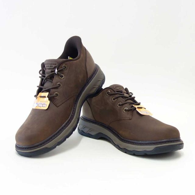 スケッチャーズ SKECHERS LOCKETT グスタフ  205307 COC ココア （メンズ） リラックスドフィット(3E)  なめし革 スリッポン ハンズフリー ウォーキング 商行為  「靴」