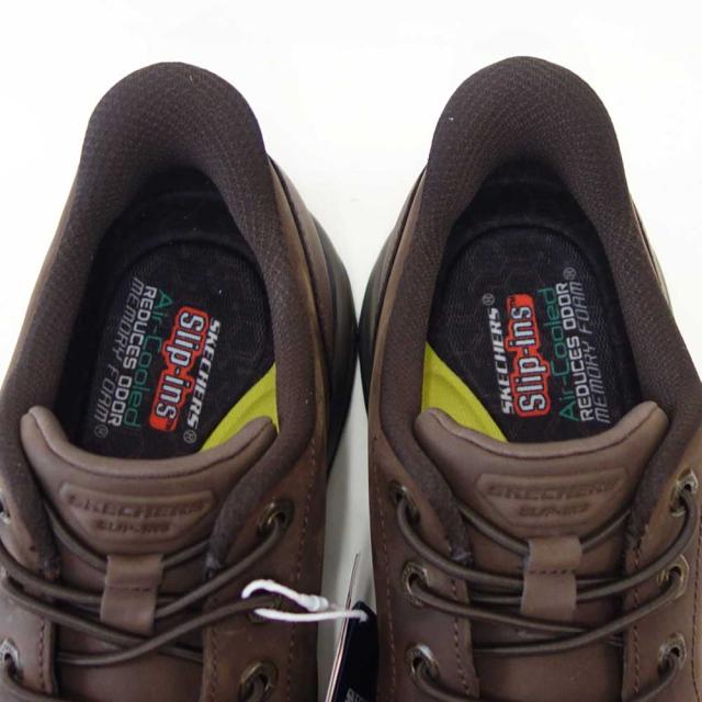 スケッチャーズ SKECHERS LOCKETT グスタフ  205307 COC ココア （メンズ） リラックスドフィット(3E)  なめし革 スリッポン ハンズフリー ウォーキング 商行為  「靴」