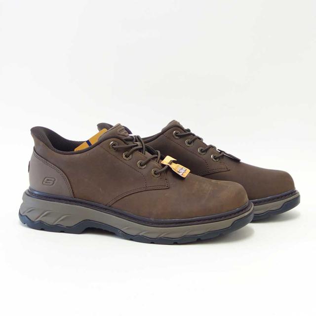 スケッチャーズ SKECHERS LOCKETT グスタフ  205307 COC ココア （メンズ） リラックスドフィット(3E)  なめし革 スリッポン ハンズフリー ウォーキング 商行為  「靴」