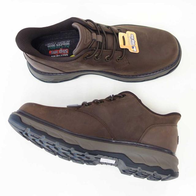 スケッチャーズ SKECHERS LOCKETT グスタフ  205307 COC ココア （メンズ） リラックスドフィット(3E)  なめし革 スリッポン ハンズフリー ウォーキング 商行為  「靴」