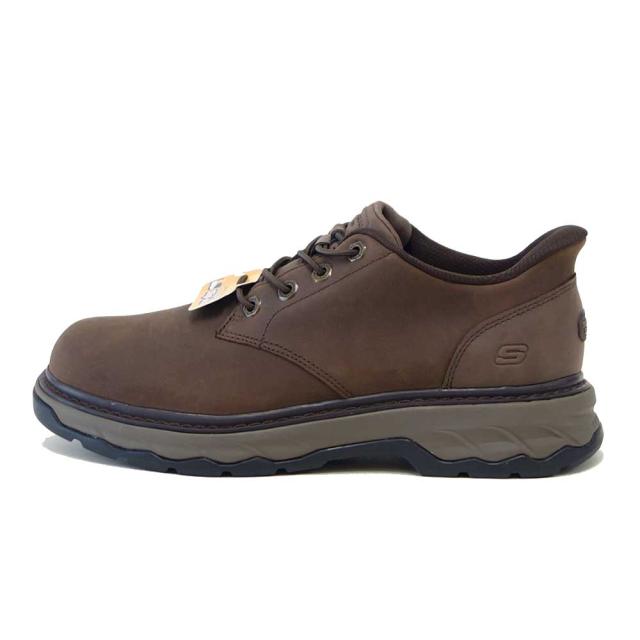 スケッチャーズ SKECHERS LOCKETT グスタフ  205307 COC ココア （メンズ） リラックスドフィット(3E)  なめし革 スリッポン ハンズフリー ウォーキング 商行為  「靴」