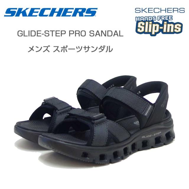 スケッチャーズ SKECHERS グライドステップ プロ サンダル - サルボー 232980 ブラック （メンズ）スポーツサンダル スニーカー ハンズフリー  「靴」