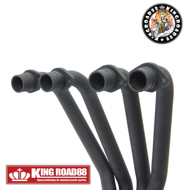 カワサキ ゼファー750 ZR750C KingRoad88 ショート管 エキゾーストマフラー φ70 ブラック マフラー_4