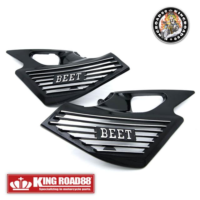 カワサキ バリオス1型 ZR250A KingRoad88 / アルミ / BEETタイプ/ブラック/アルフィン/サイドカバー_1