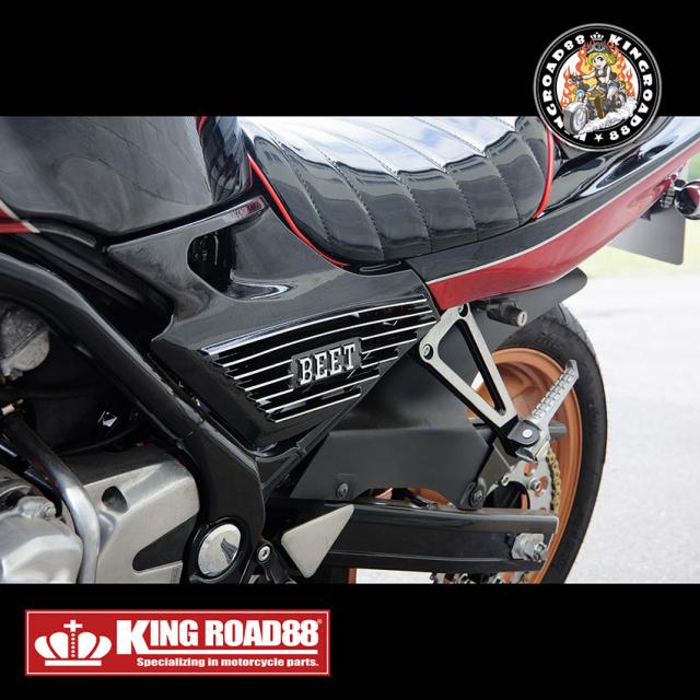 カワサキ バリオス1型 ZR250A KingRoad88 / アルミ / BEETタイプ/ブラック/アルフィン/サイドカバー_7