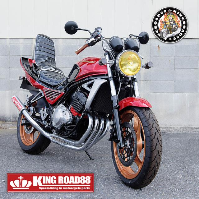 カワサキ バリオス？型 ZR250A KingRoad88 ３段シート エナメル ブラック パイピングホワイト 40cm 1型 三段シート バリオス1 バリオス BALIUS_5