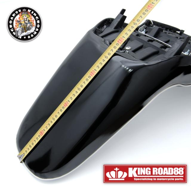 カワサキ バリオス？型 ZR250A KingRoad88 ３段シート エナメル ブラック パイピングホワイト 40cm 1型 三段シート バリオス1 バリオス BALIUS_11
