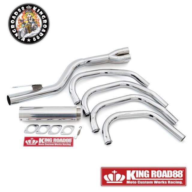 カワサキ バリオス1 バリオス1型 ZR250A マフラー KingRoad88 KinPachi管 フルエキゾーストマフラー バリオス1