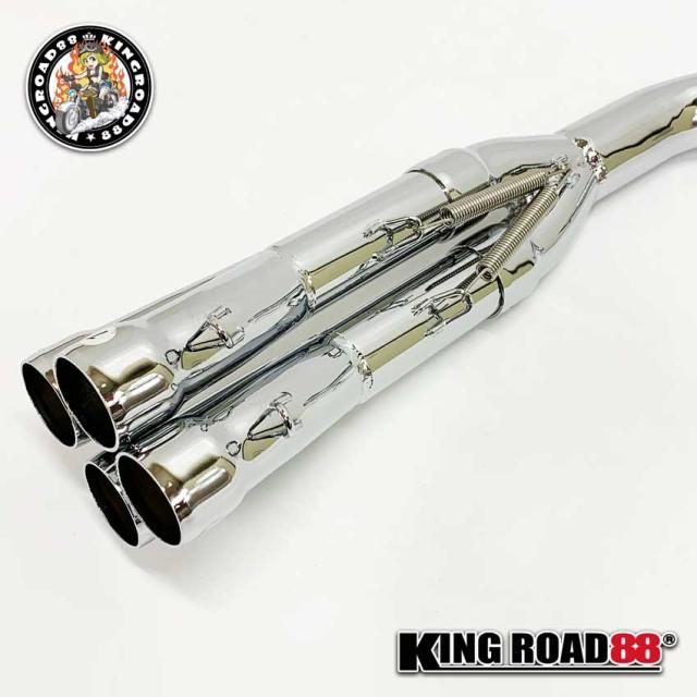 カワサキ ゼファー400 ゼファーχ ZR400C KingRoad88 マフラー スリム管 フルエキゾーストマフラー_4