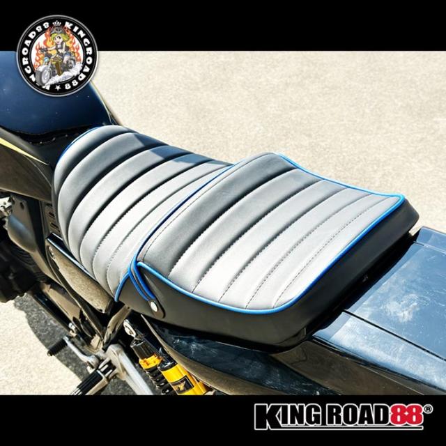 ヤマハ XJR400 前期 4HM KingRoad88 タックロールシート 合成レザー 