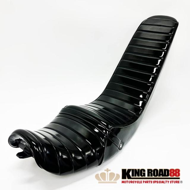 カワサキ ゼファーχ ZR400C KingRoad88 ロングシート エナメル ブラック 三段シート 3段シート_1
