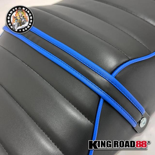 カワサキ ゼファーχ ZR400C KingRoad88 タックロールシート パイピング