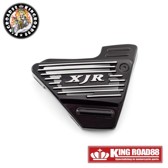 XJR400 4HM KingRoad88 サイドカバー アルフィン XJR ブラック シルバー TYPE3_3