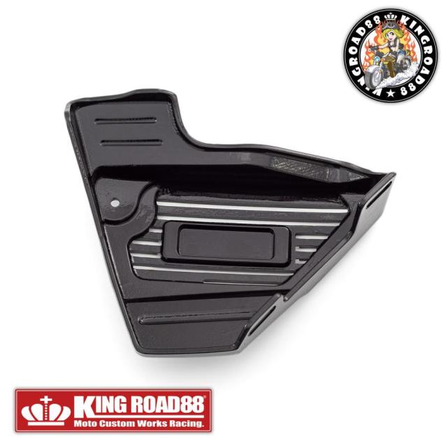 XJR400 4HM KingRoad88 サイドカバー アルフィン XJR ブラック シルバー TYPE3_4