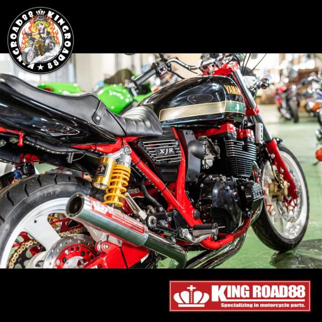XJR400 4HM KingRoad88 サイドカバー アルフィン XJR ブラック シルバー TYPE3_7
