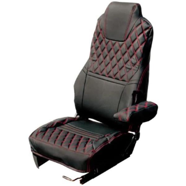 595344ジェットイノウエ ＣＯＭＢＩ車種別シートカバー　クオン　黒／赤糸