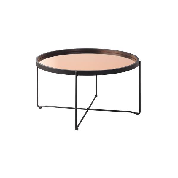 東谷 CIR-502MR ラウンド トレーテーブル L 天板が取り外しできるトレーテーブル ゴールド