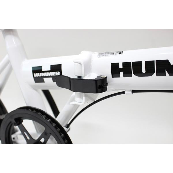 ミムゴ MG-HM16N-WH HUMMER ノーパンク 16インチ折畳み自転車WH_6