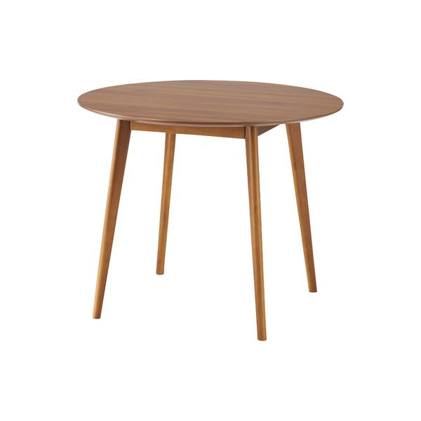 TAP-001BR ラウンドテーブル 落ち着いたブラウンの色味はどんなチェアとも相性抜群