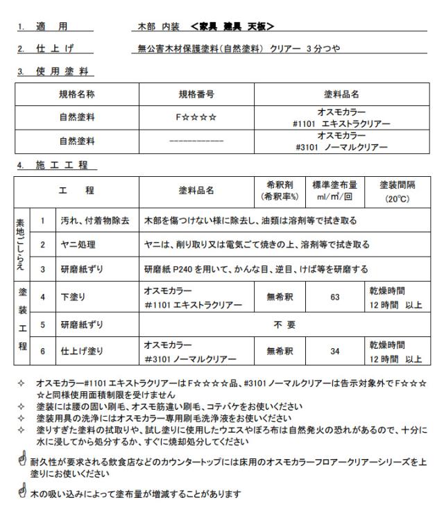 オスモカラー ノーマルクリアー＃3101　2.5L 木材保護塗料（内装用/オスモ＆エーデル）_4