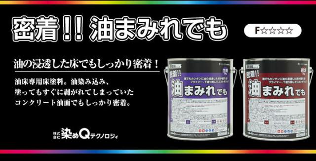 密着!! 油まみれでも　10kgセット （163049 染めQ 密着油まみれでも 床塗料 ガレージ 工場 DIY 油性2液）_2