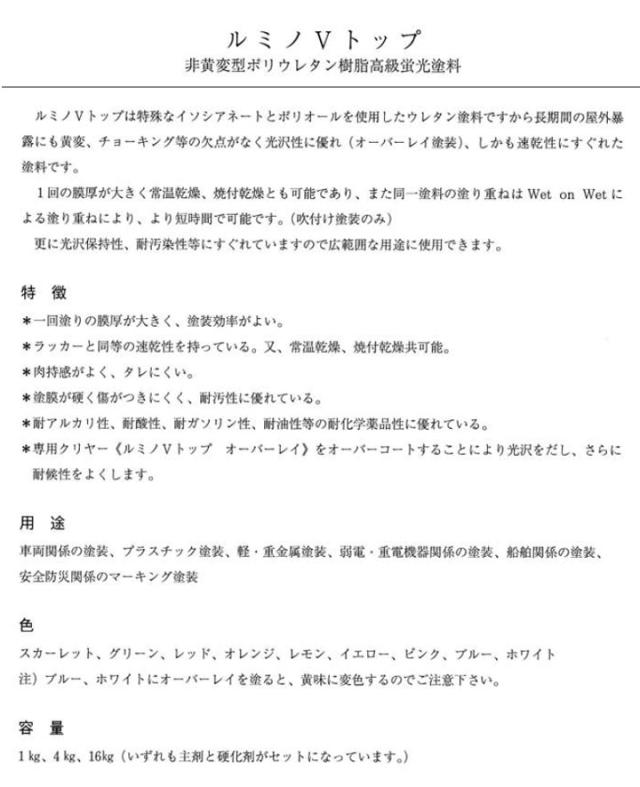 ルミノVトップ オーバーレイ 1kgセット （シンロイヒ/ルミノVトップ専用上塗りクリヤー）_1