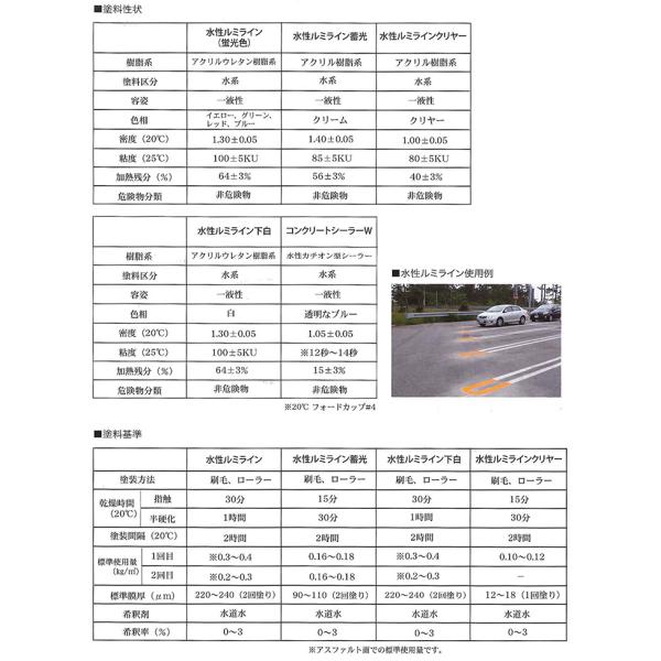 水性ルミライン 下白 4kg （水性ルミライン蓄光用下塗り材/シンロイヒ）_2