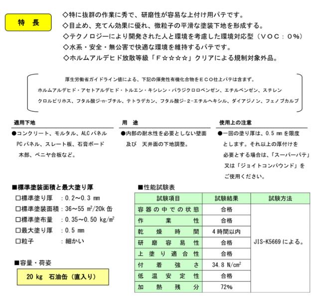 ECO仕上パティー 20kg （メーコー/押し並べて形/内部的/薄後ばらい用）