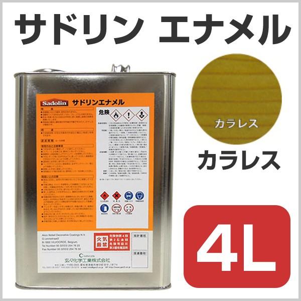 サドリン エナメル　カラレス　4L　（玄々化学工業/木部保護着色塗料）