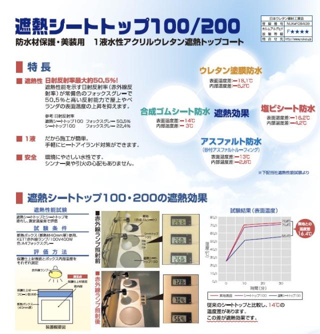 シートトップ#200 （骨材入） 18kg　（東日本塗料/防水材トップコート）_2