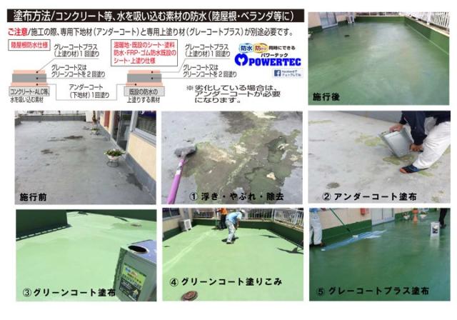 グレーコートプラス　上塗り保護コート材　18kg　（丸長商事/防水/屋上）_2