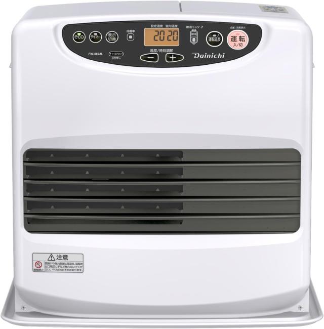ダイニチ (Dainichi) 石油ファンヒーター (木造15畳まで/コンクリート20畳まで) Lタイプ ム−ンホワイト FW-5624L-W