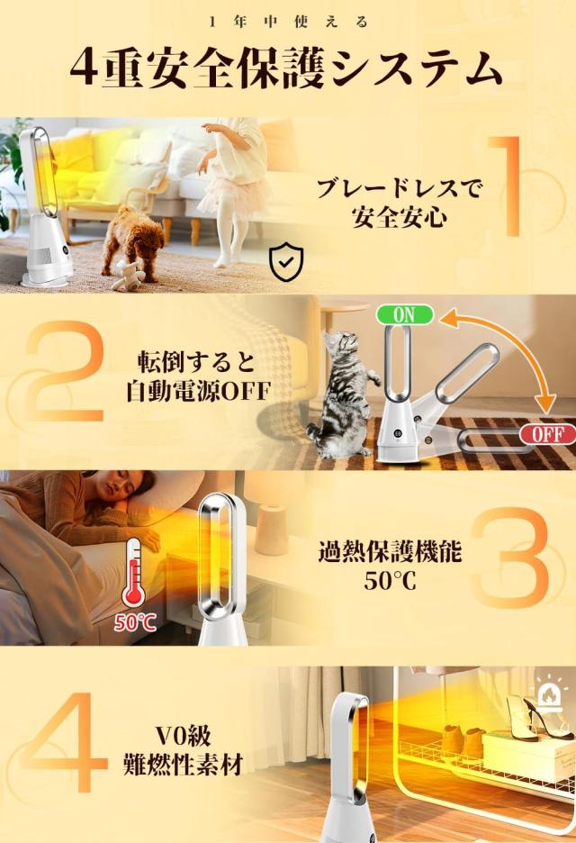 2025年新型冷暖兼用・上下左右角度調節】セラミックヒーター 電気