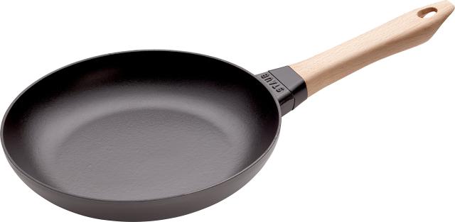 staub ストウブ 「 ウッドハンドル フライパン 24cm 」 鋳物 ホーロー スキレット IH対応 【日本正規販売品】 40511-951