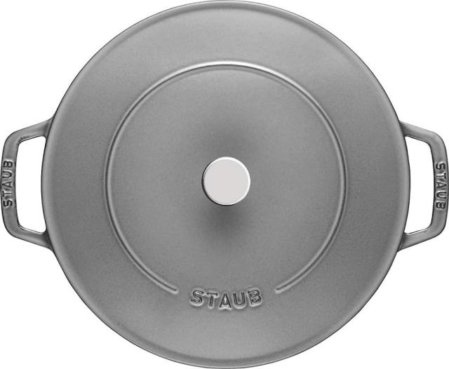 ストウブ(Staub) 「 ブレイザー ソテーパン グレー 24cm 」 両手 鋳物
