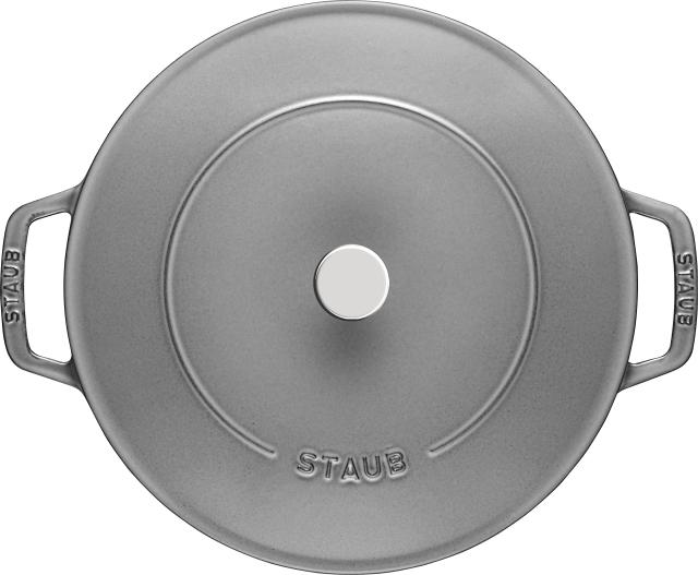 ストウブ(Staub) 「 ブレイザー ソテーパン グレー 24cm 」 両手 鋳物
