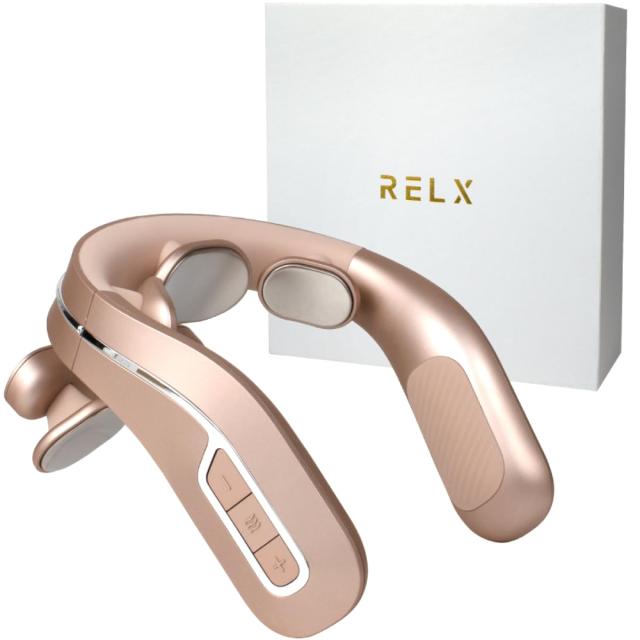 【整体院長監修】RELX ネックウォーマー PLUS【日本企業企画】EMS 温熱 ネックケア 首 肩 リラクゼーション器 コードレス プレゼント 男女併用