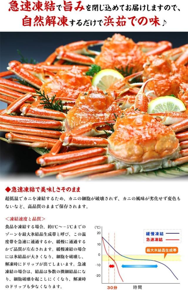 ボイルずわいがに姿 3kg (大型サイズ×5ハイ)