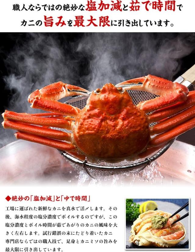 ボイルずわいがに姿 3kg (大型サイズ×5ハイ)