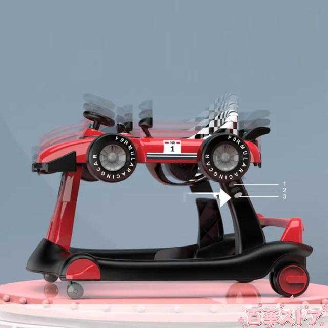 手押し車 ベビーウォーカー 3way 歩行器 ベビー おもちゃ 乗用玩具 乗り物 3段階高さ調節可能 スピードも調節可能 乗り物 育児 音 光 【対象年齢】6ヶ-18月 子供用 ライト ベビーウォーカー 出産祝い クリスマス 誕生日 プレゼント レット ブルー_1