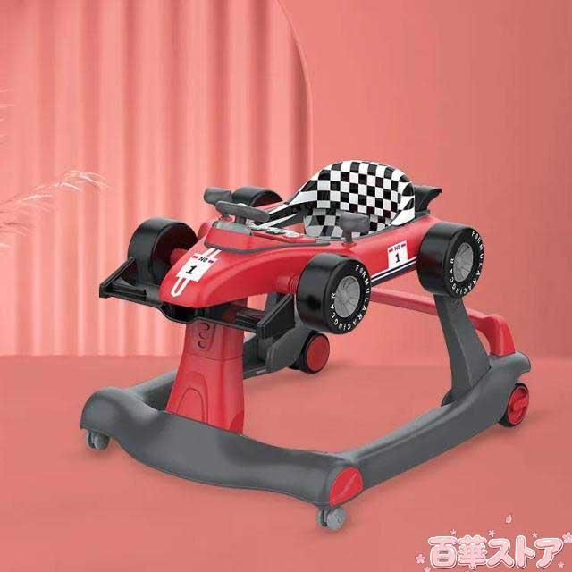 手押し車 ベビーウォーカー 3way 歩行器 ベビー おもちゃ 乗用玩具 乗り物 3段階高さ調節可能 スピードも調節可能 乗り物 育児 音 光 【対象年齢】6ヶ-18月 子供用 ライト ベビーウォーカー 出産祝い クリスマス 誕生日 プレゼント レット ブルー_2