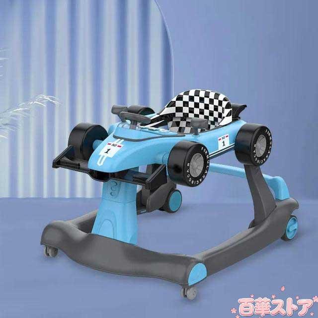 手押し車 ベビーウォーカー 3way 歩行器 ベビー おもちゃ 乗用玩具 乗り物 3段階高さ調節可能 スピードも調節可能 乗り物 育児 音 光 【対象年齢】6ヶ-18月 子供用 ライト ベビーウォーカー 出産祝い クリスマス 誕生日 プレゼント レット ブルー_3