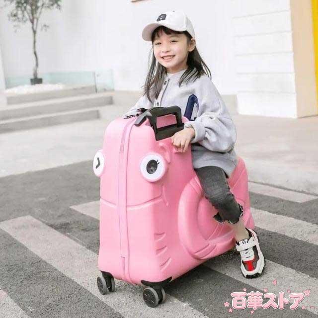 スーツケース 機内持ち込み 軽量 かわいい ssサイズ キャリーバッグ 座れる木馬形 おしゃれ 子供 キャリーケース 耐荷重75kg 1-7歳適用 suitcase 小型 旅行バッグ 修学旅行 国内旅行 日帰り_3