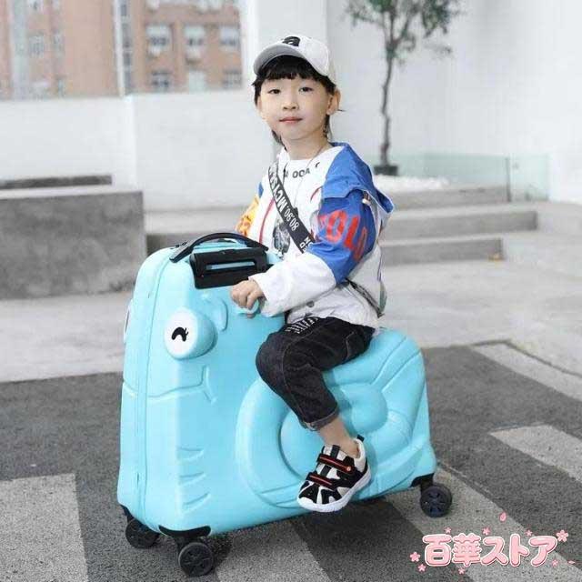 スーツケース 機内持ち込み 軽量 かわいい ssサイズ キャリーバッグ 座れる木馬形 おしゃれ 子供 キャリーケース 耐荷重75kg 1-7歳適用 suitcase 小型 旅行バッグ 修学旅行 国内旅行 日帰り_4