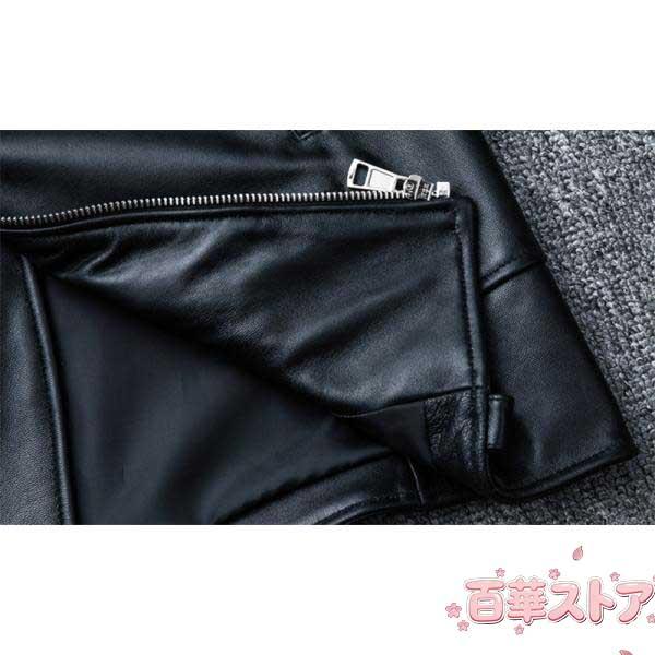 ライダースジャケット メンズ シングル 牛革ジャン バイクジャケット 本革 レザージャケット 高品質 B系 バイク 防風 ブルゾン ダブル バイカー