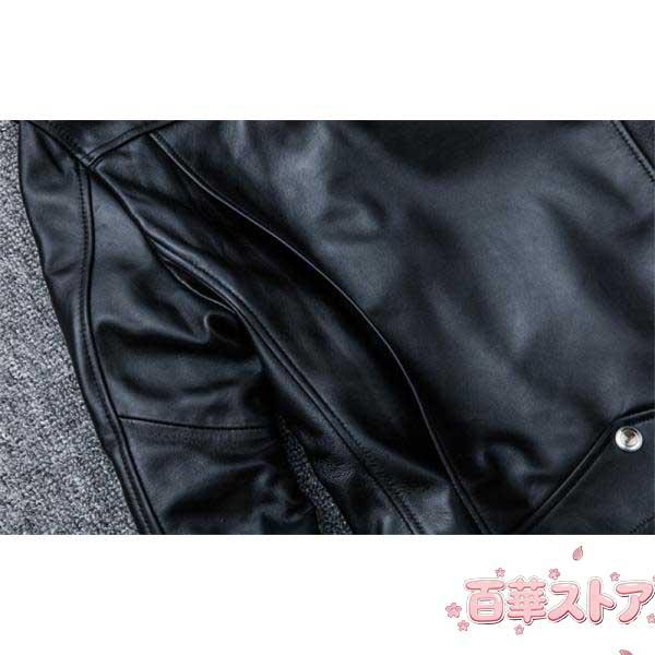 ライダースジャケット メンズ シングル 牛革ジャン バイクジャケット 本革 レザージャケット 高品質 B系 バイク 防風 ブルゾン ダブル バイカー