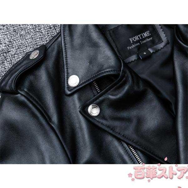 ライダースジャケット メンズ シングル 牛革ジャン バイクジャケット 本革 レザージャケット 高品質 B系 バイク 防風 ブルゾン ダブル バイカー