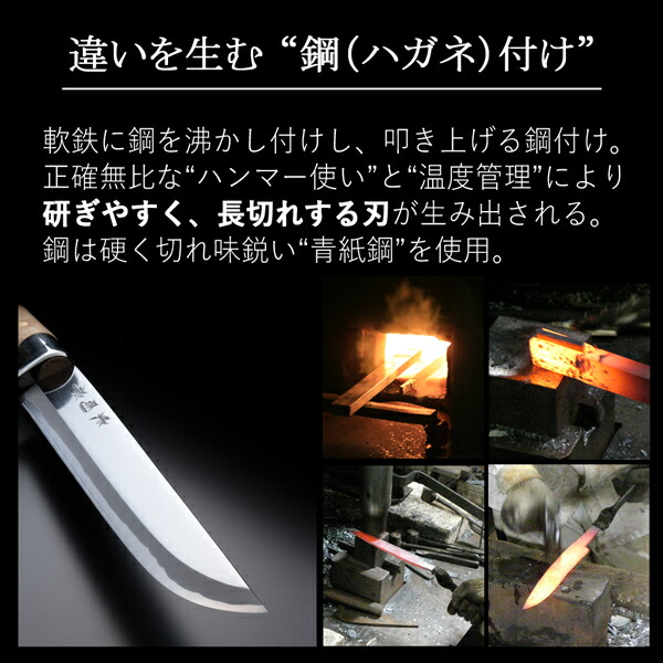 送料無料 東周作 狩猟用 剣鉈 5寸 150mm 青紙鋼 磨き仕上げ 鞘付き 本職向け 火造り鉈 狩猟ナイフ アウトドア 剣ナタ キャンプ ナイフ キャンプ キャンプギア ブッシュクラフト_4